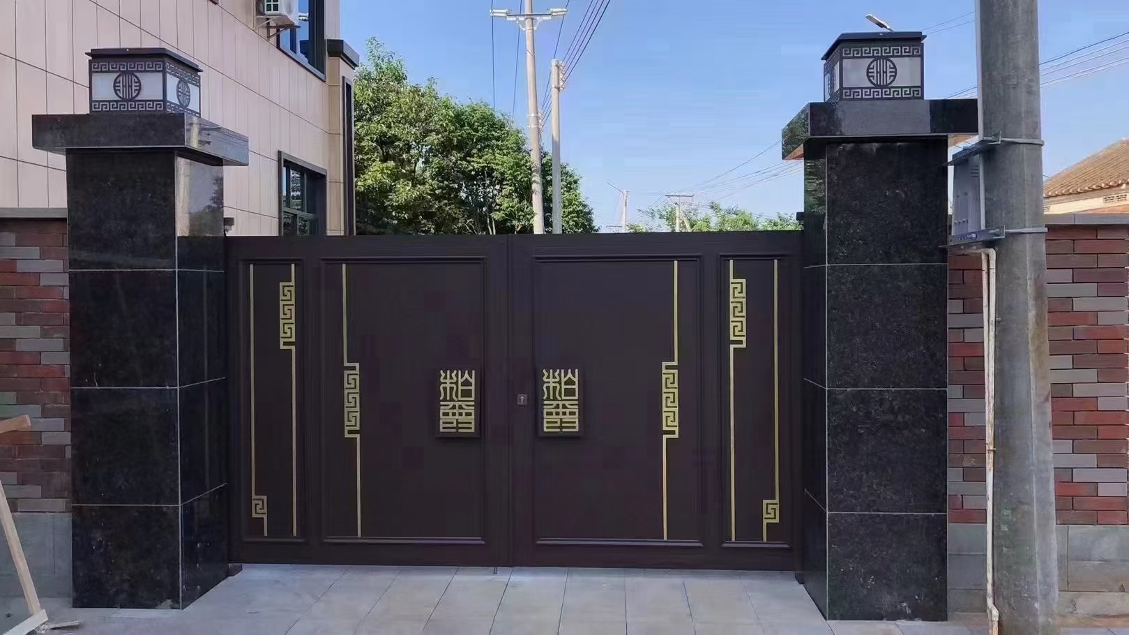 欧式美式铝艺大门围栏