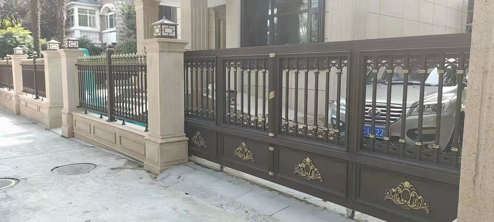 欧式美式铝艺大门围栏