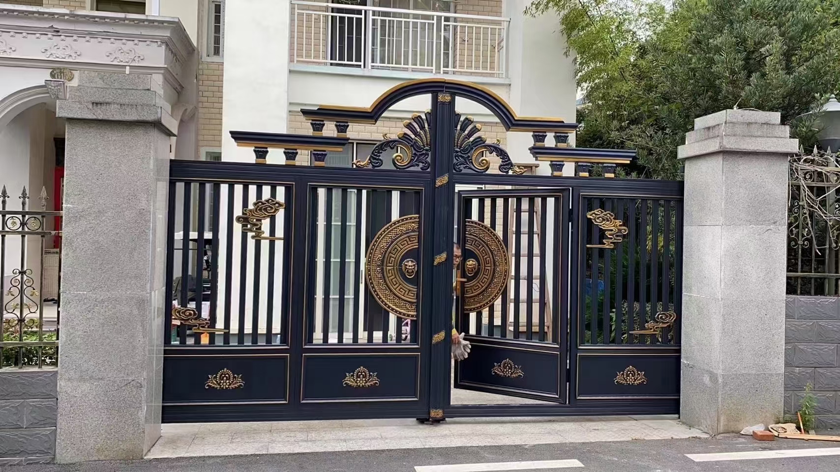 欧式美式铝艺大门围栏