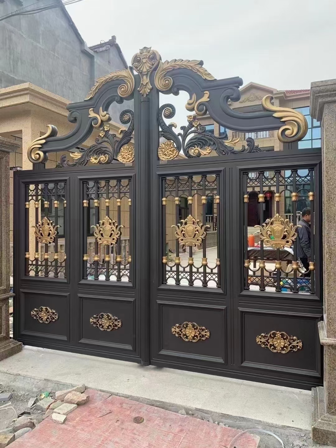 欧式美式铝艺大门围栏