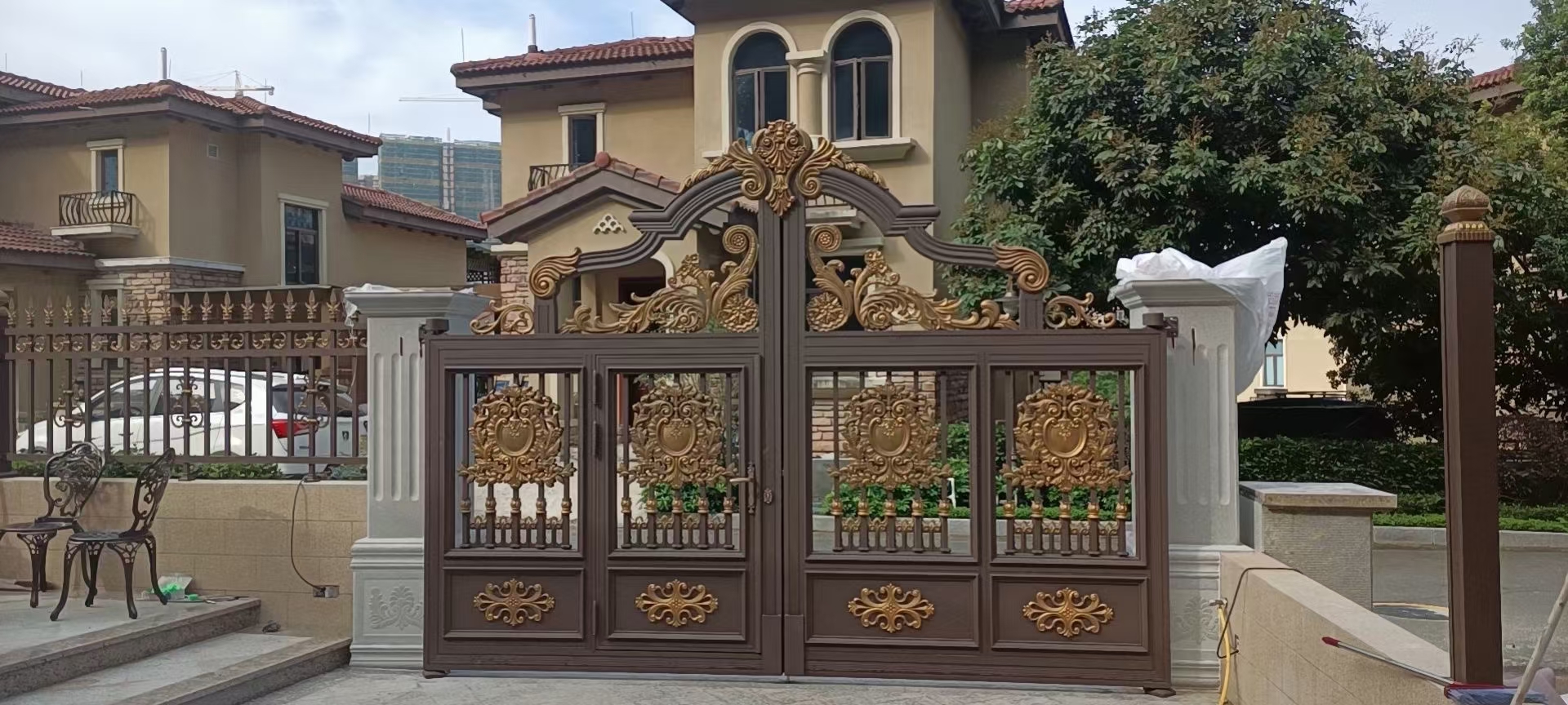 欧式美式铝艺大门围栏