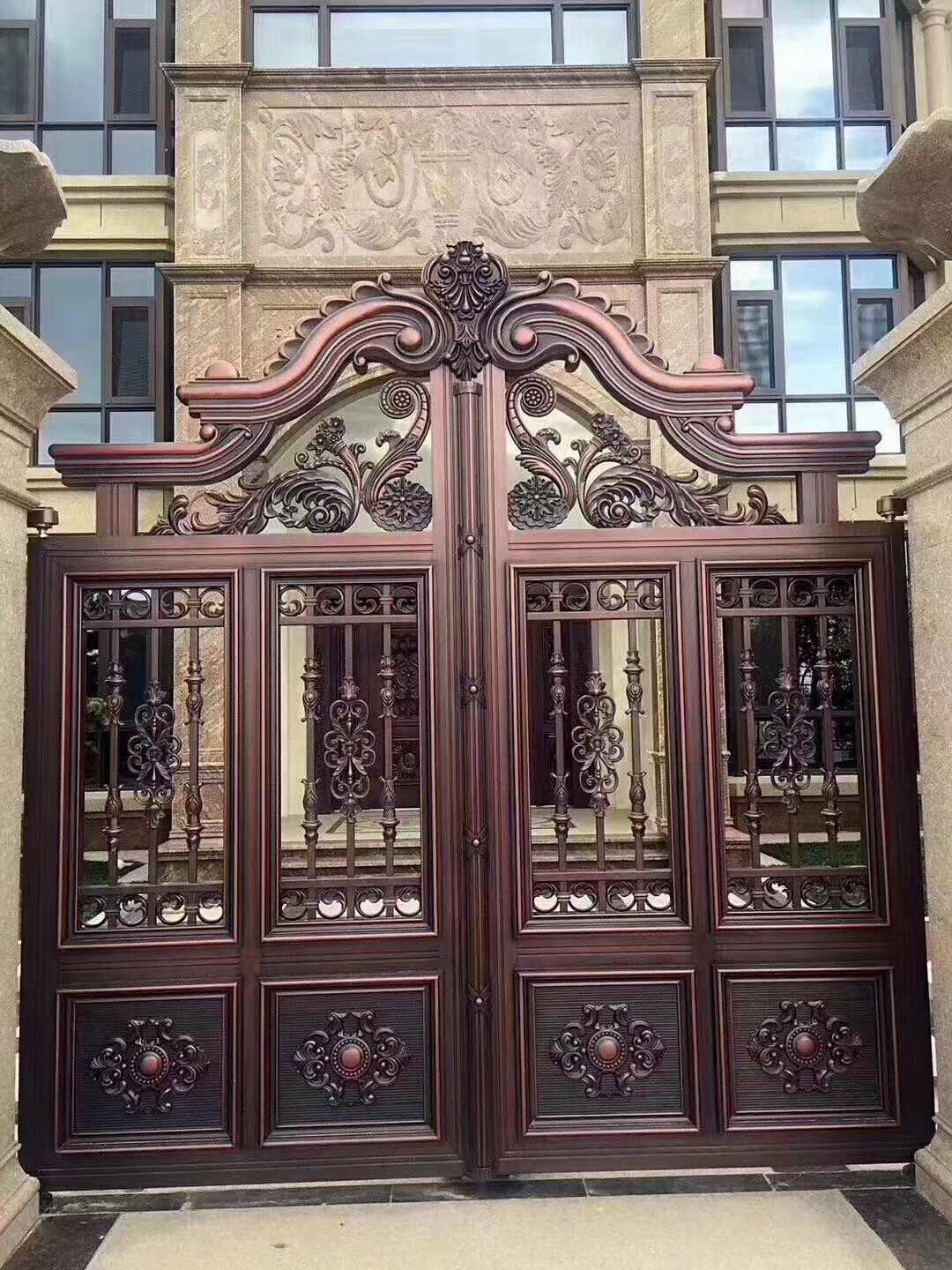 欧式美式铝艺大门围栏