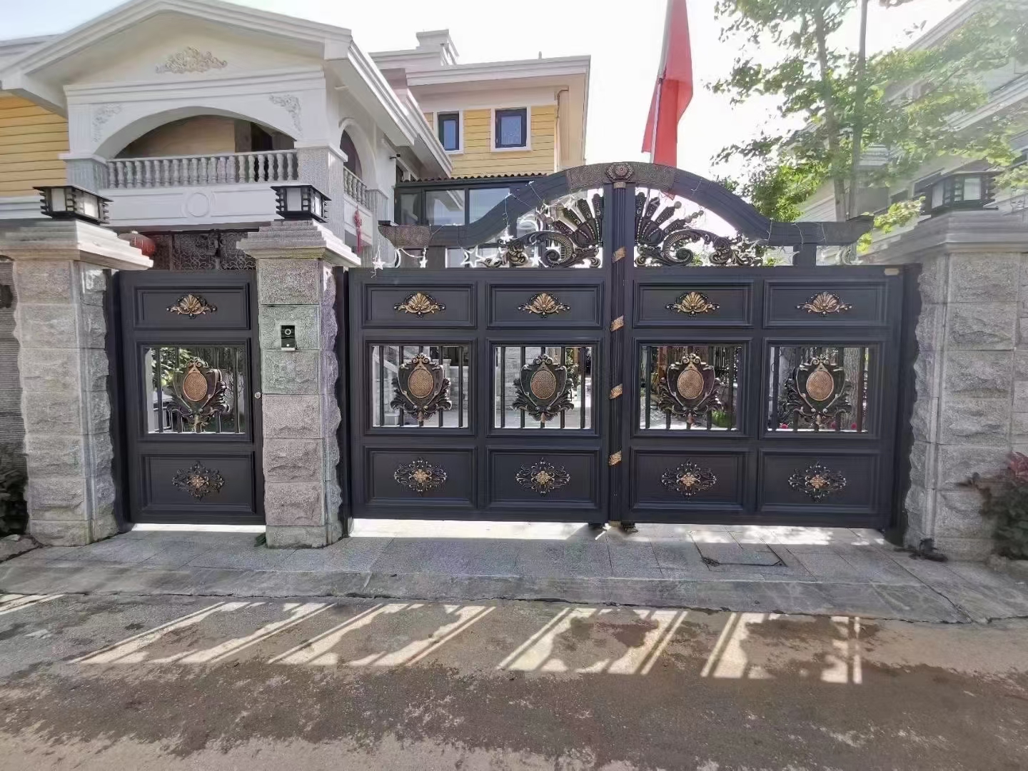 欧式美式铝艺大门围栏